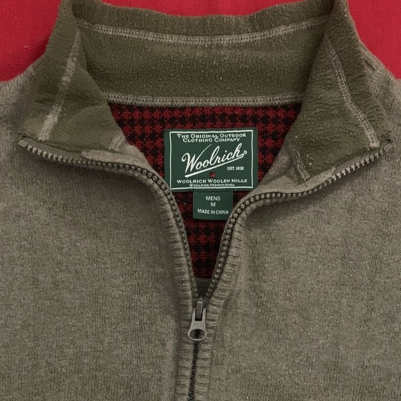 Woolrich Sweaters Woolrich Olive Green Quarter Zip Poshmark